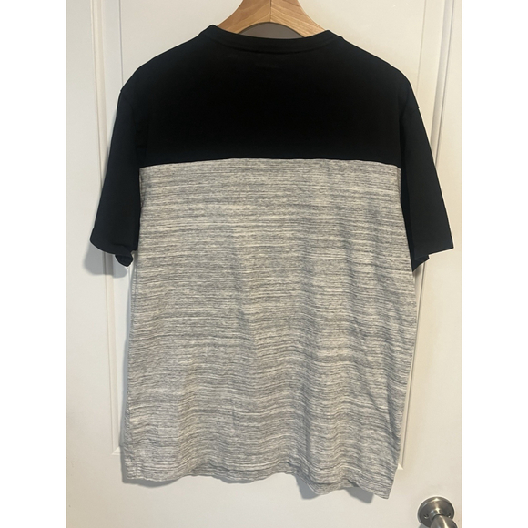 Express Mens Short Sleeve Black Gray Shirt Pocket Mens Size Large, EUC Casual - Picture 7 of 8